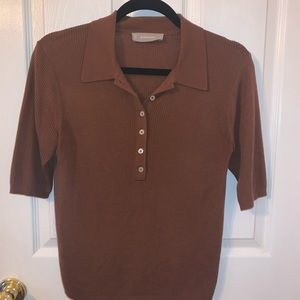 EVERLANE SHORT SLEEVE KNIT TOP- SIZE MEDIUM